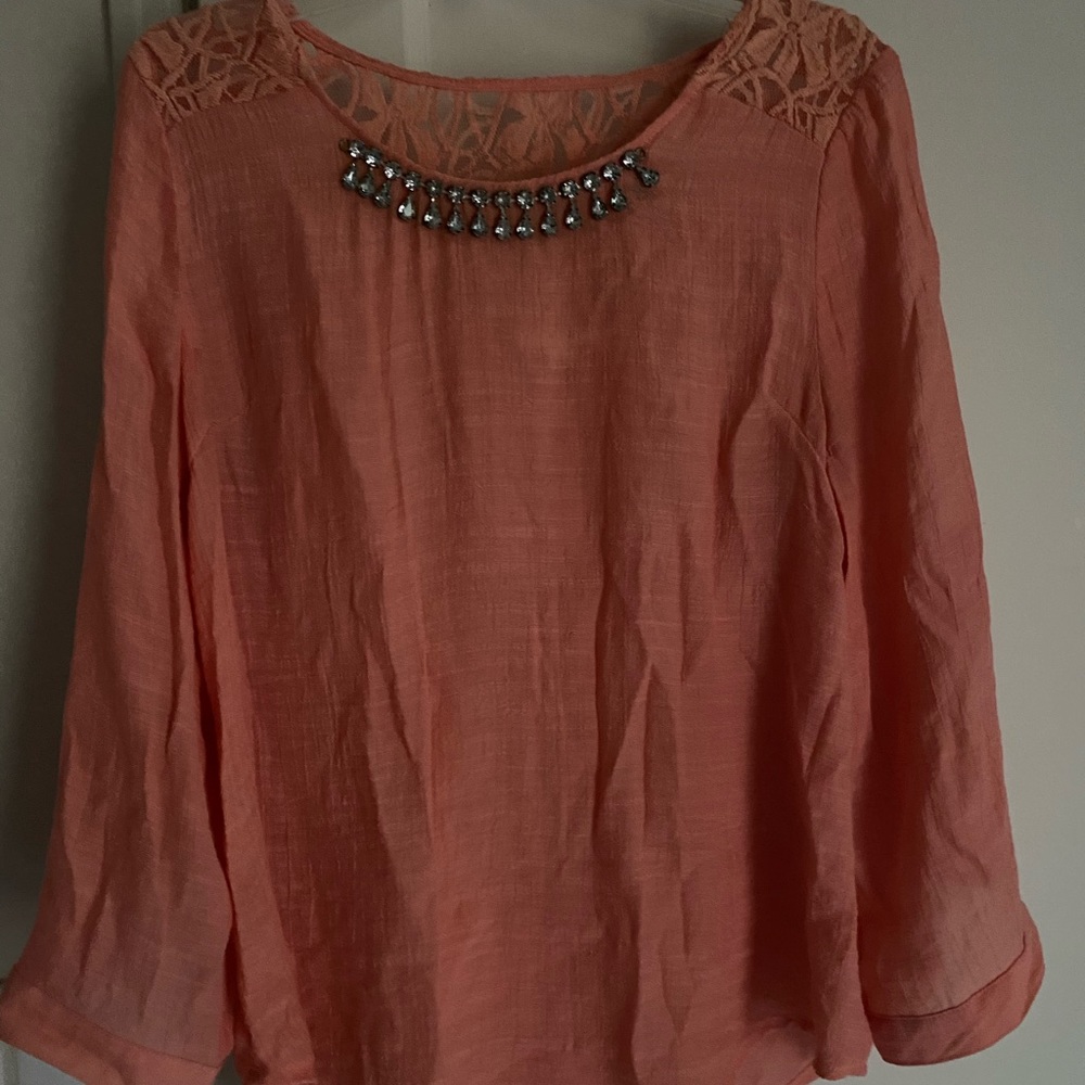 Light pink/salmon blouse